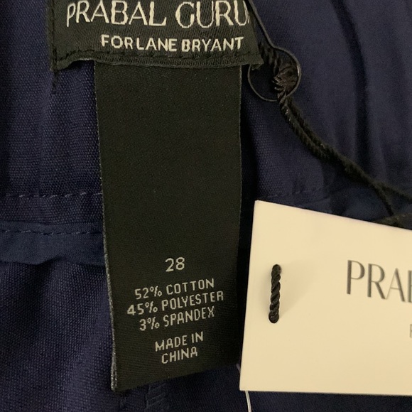 Lane Bryant X Prabal Gurung collab gorgeous navy blue dress pants NWT plus sz 28 - Picture 6 of 8